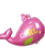 Balon balena baby girl roz