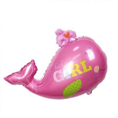 Balon balena baby girl roz