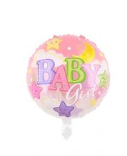 Balon stele si luna baby girl