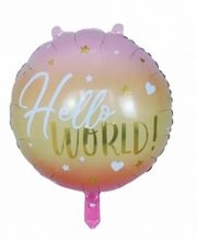 Balon" hello world" roz