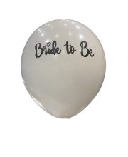 Balon latex bride to be alb