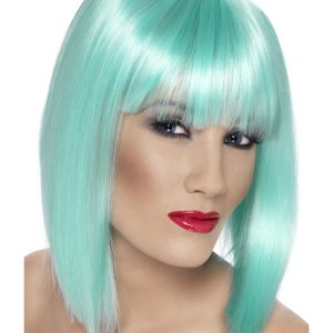 Peruca Glam, Neon Aqua
