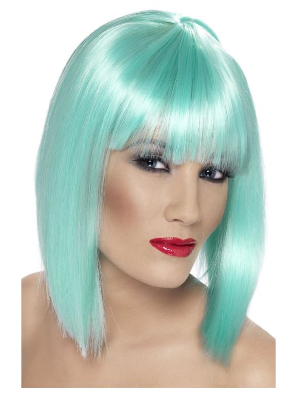 Peruca Glam, Neon Aqua
