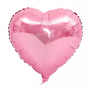 Balon folie inima roz