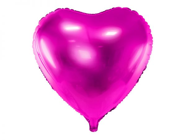 Balon folie inima ciclam