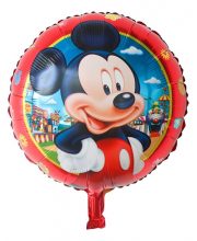 Balon folie rosu Mickey Mouse
