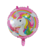 Balon folie rotund unicorn roz