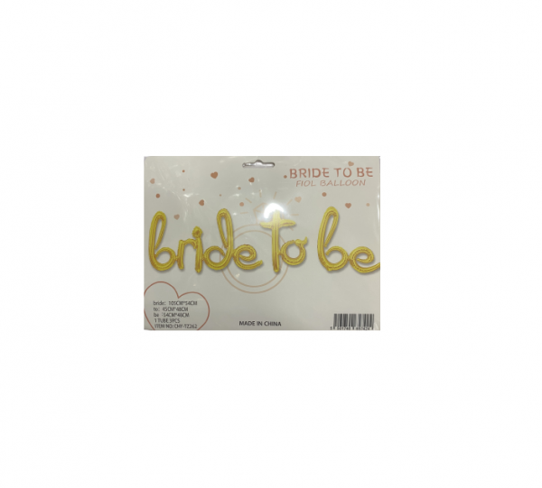 Set baloane aurii Bride to be