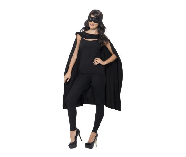 Set pelerina si masca neagra