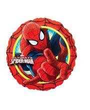 Balon folie rotund Spiderman rosu