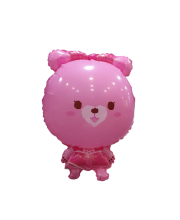 Balon folie forma urs roz