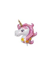 Balon folie mic unicorn roz