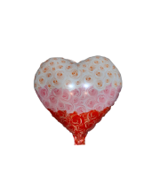 Balon inima cu trandafiri