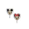 Balon folie rotund Mickey / Minnie argintiu