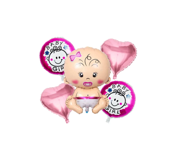 baloane folie Baby Girl