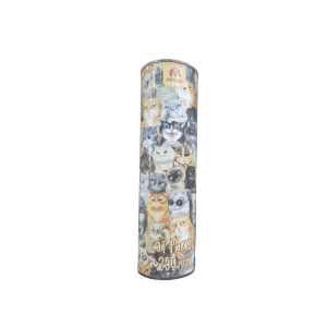Puzzle la tub din lemn Cat Party