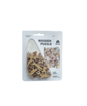 Mini puzzle lemn Dog Party