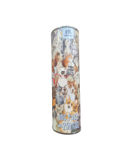 Puzzle la tub din lemn Dog Party
