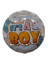 Balon folie rotund colorat "it`s a boy"