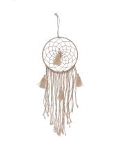 Captorul de vise colorat natural cu 4 ciucuri, Stil boho