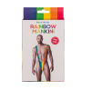 Costum de baie curcubeu pentru barbati, mankini