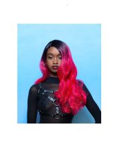 Peruca lunga roz - fucsia
