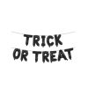 Set baloane litere individuale negre Trick or Treat