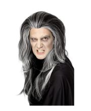 Peruca Halloween Vampir Gotic gri