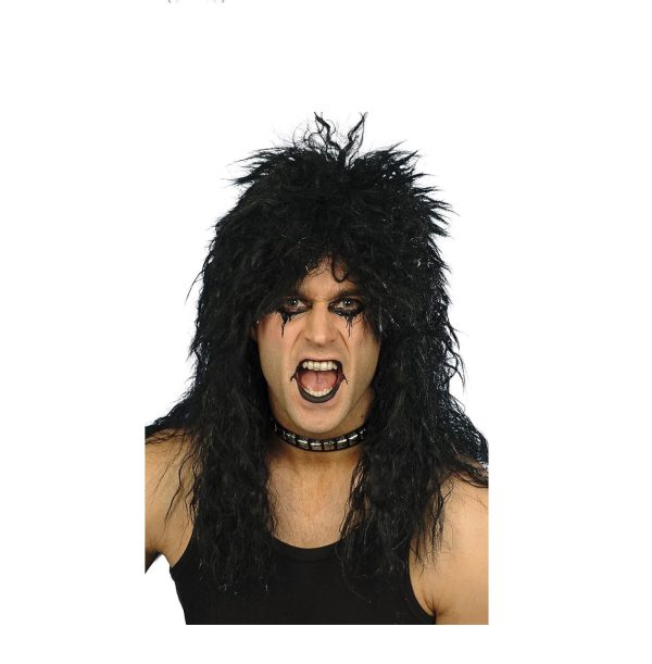 Peruca rocker bruneta lunga