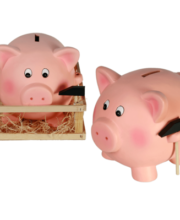Cutie de economii cu ciocan Jumbo Pig