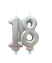 Lumanare 18 - ARGINTIU