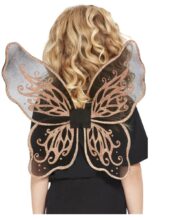 Aripi Fluture negru cu auriu