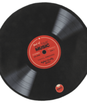 Carpeta decor disc muzical