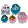 Minge cu sclipici, cap de unicorn cu pene