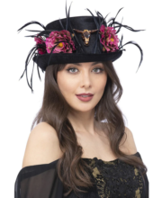 Palarie cu flori
