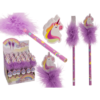 Creion Unicorn Pufos cu Radiera