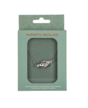 Colier magnetic, Metal, Argintiu