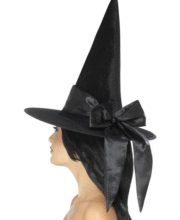Palarie neagra cu fundita